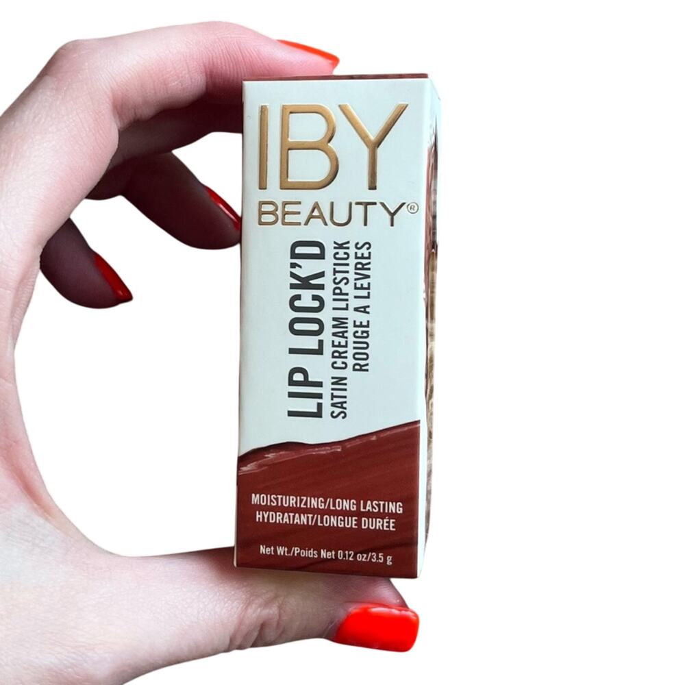 NWT! IBY Beauty Lip Lock’d Satin Cream Lipstick in Socal